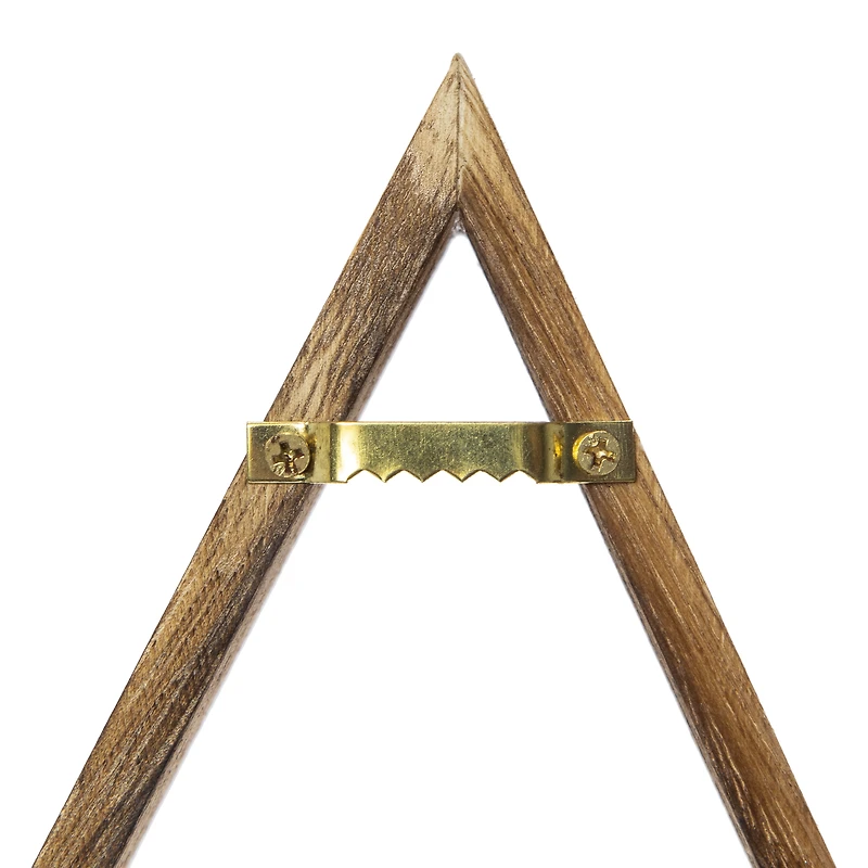 small wooden triangle shelf 11in