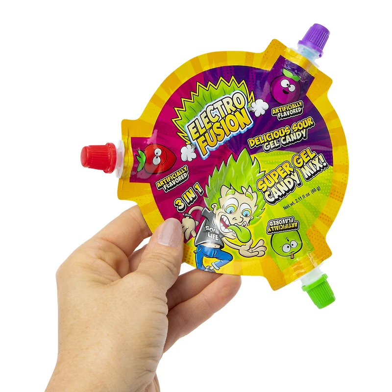 electro fusion sour gel candy mix 2.11oz