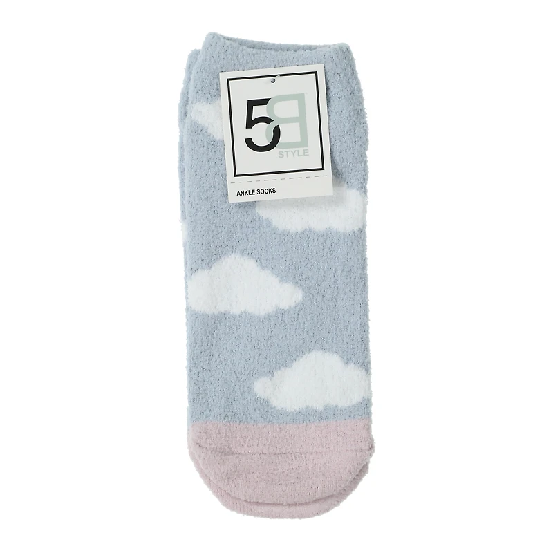 ladies fuzzy ankle socks