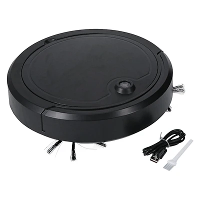 robotic vacuum cleaner with color-changing LED lights