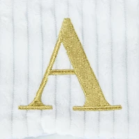 cream monogram stocking 18in