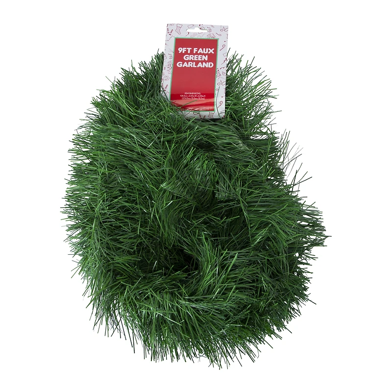 9ft faux greenery garland