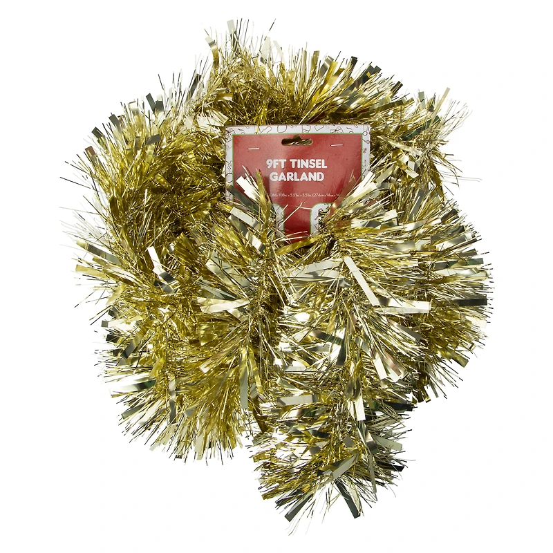9ft tinsel garland