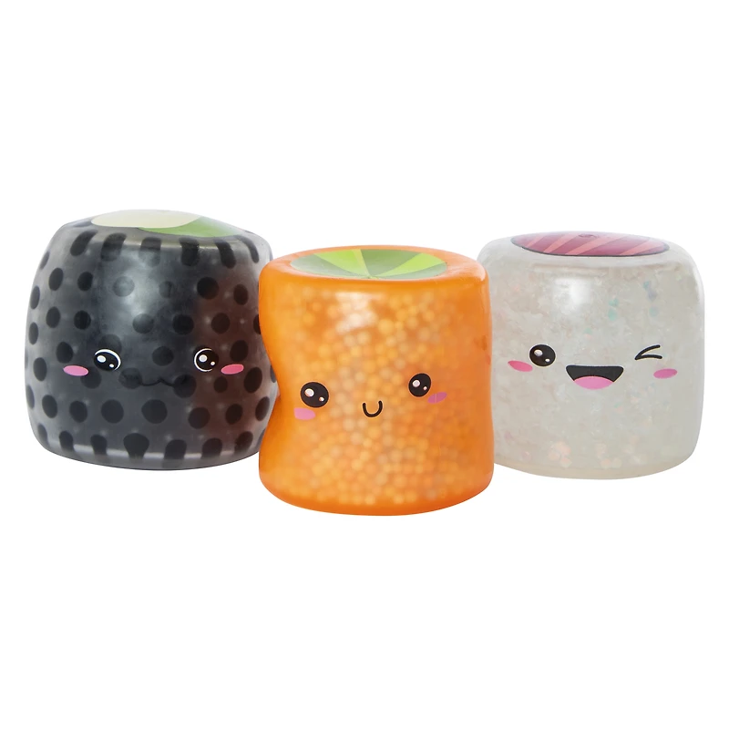 squishy sushi series 2 sensory toy set 3-piece