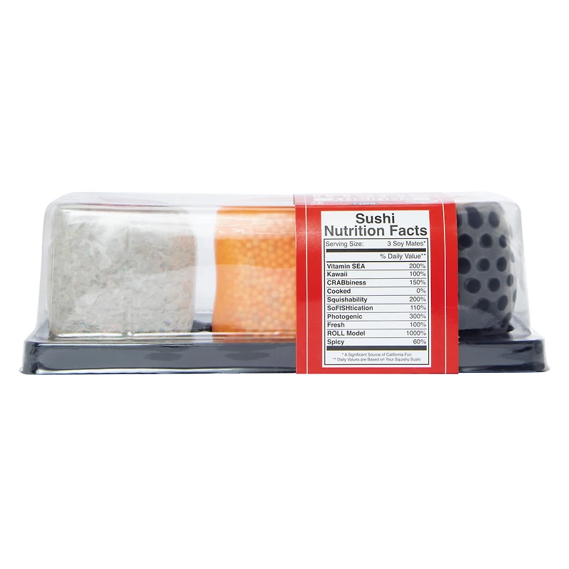 squishy sushi series 2 sensory toy set 3-piece