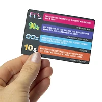 battle of the decades trivia game 50-cards