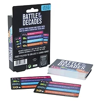 battle of the decades trivia game 50-cards