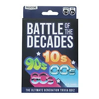 battle of the decades trivia game 50-cards