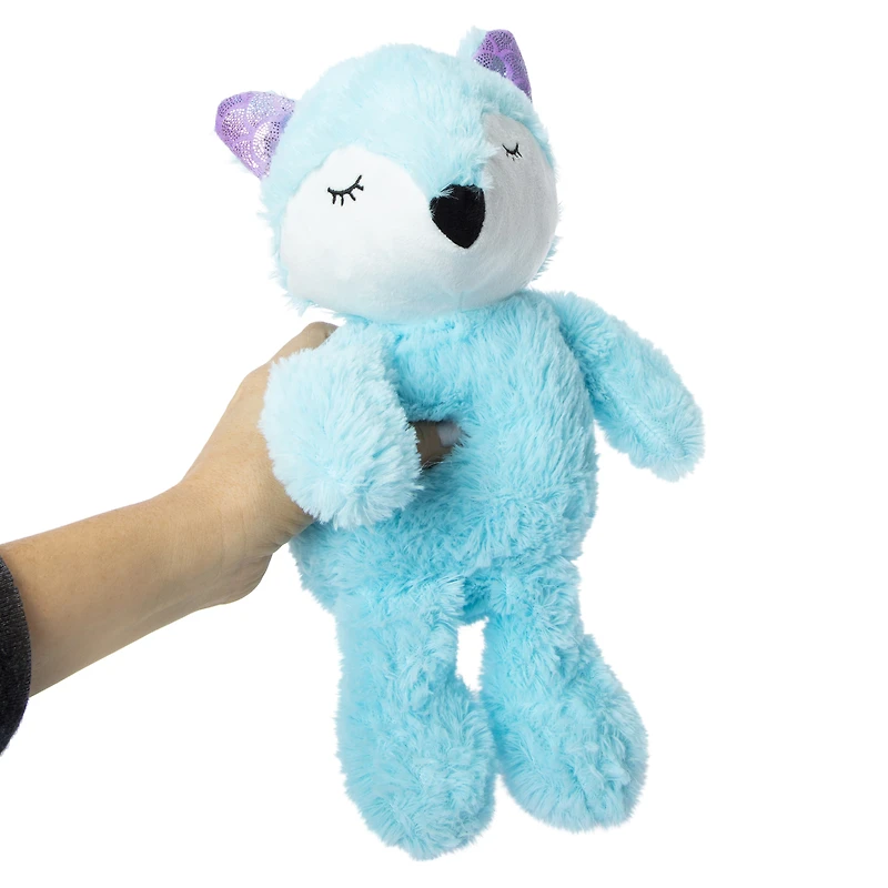 sleeping animal plush 10.5in