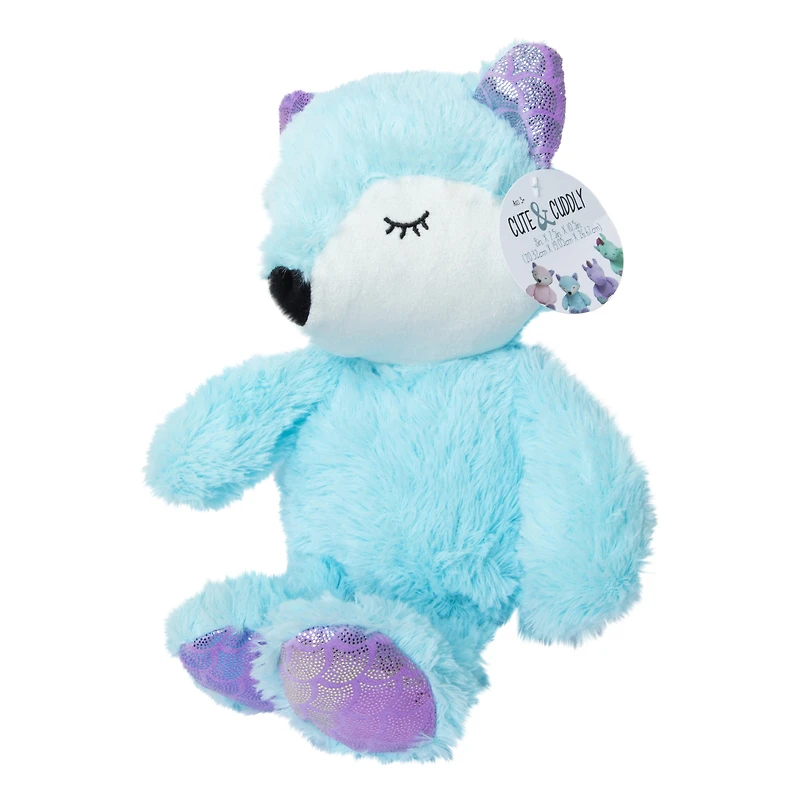 sleeping animal plush 10.5in