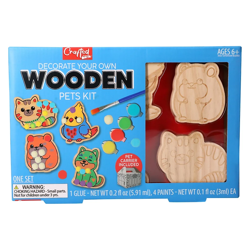 decorate-your-own wooden pets kit