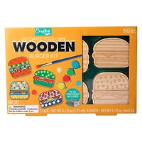 decorate-your-own wooden burger kit