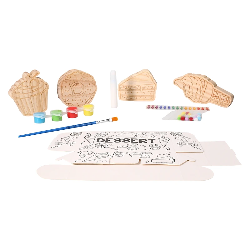 decorate-your-own wooden dessert kit