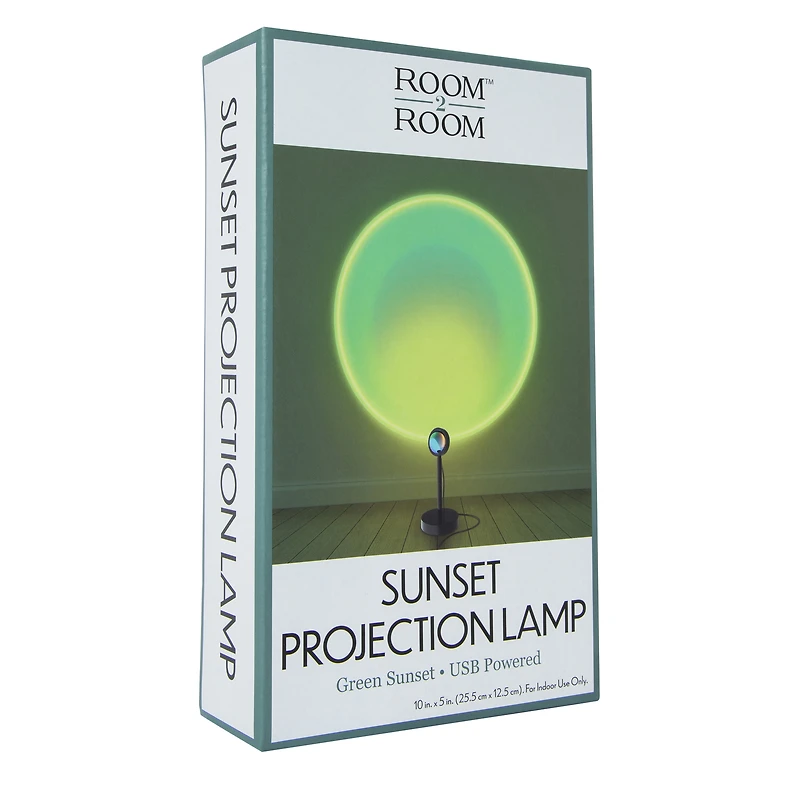 iridescent sunset projection lamp 10in x 5in