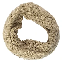 cable knit snood scarf