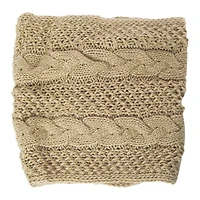 cable knit snood scarf