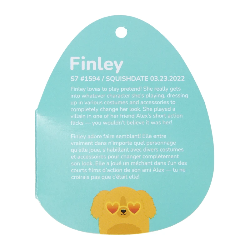 squishmallows™ finley the golden retriever 7in