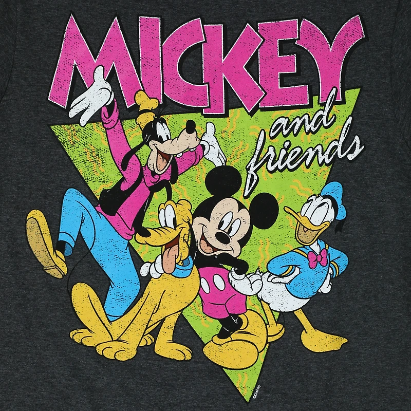 retro Mickey and friends graphic tee