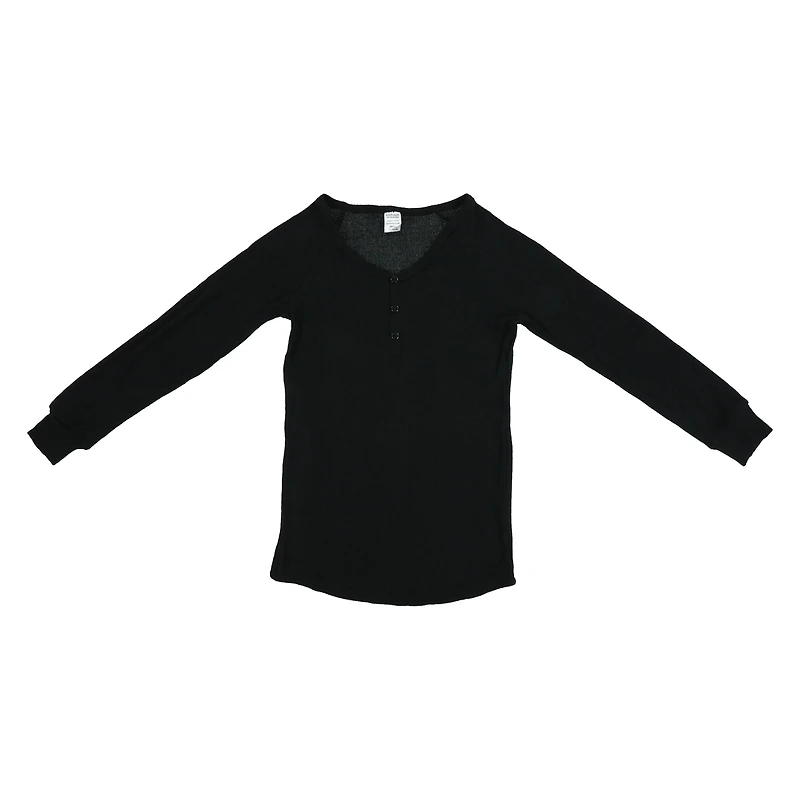 juniors red rib knit henley lounge top