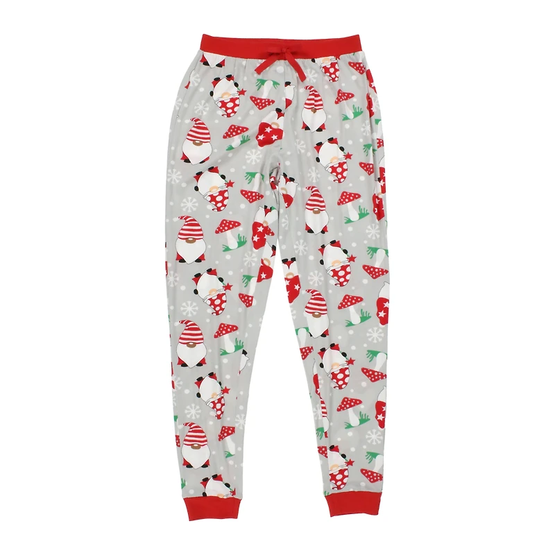 Juniors Holiday Pajama Pants - Mushroom Gnomes