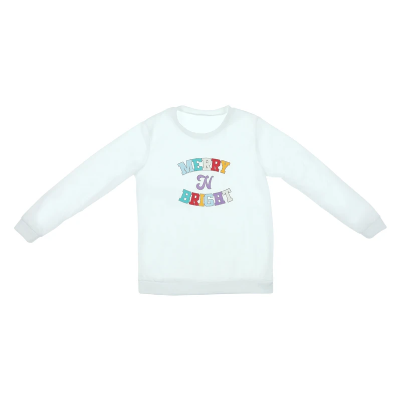 juniors 'merry n bright' holiday sweatshirt