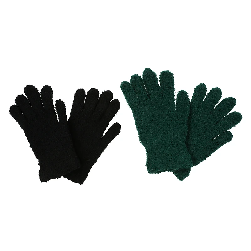 cozy gloves 2-pairs