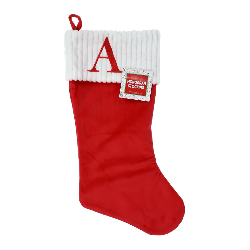 monogram christmas stocking