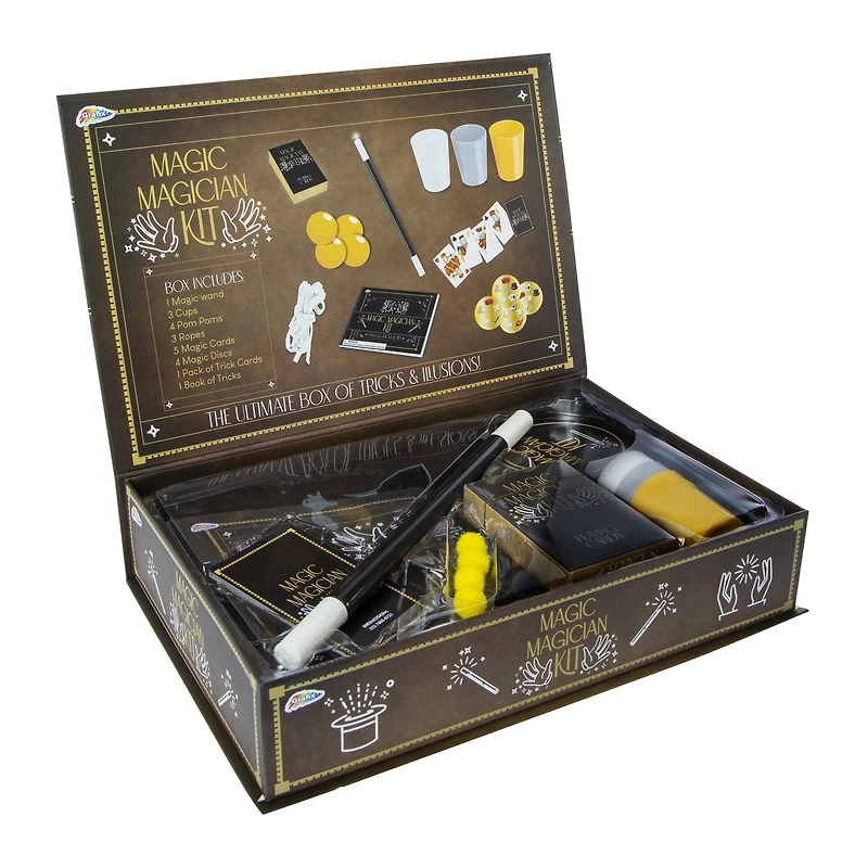 magic magician kit with 120 tricks & tips