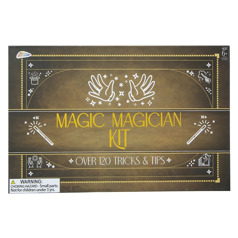 magic magician kit with 120 tricks & tips