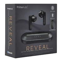 bluetooth® reveal ultra compact earbuds with mic & charging case