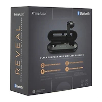 bluetooth® reveal ultra compact earbuds with mic & charging case