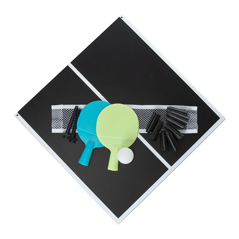 wooden table tennis tabletop game 30in x 15in