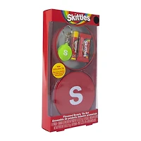 skittles® flavored lip gloss beauty tin set