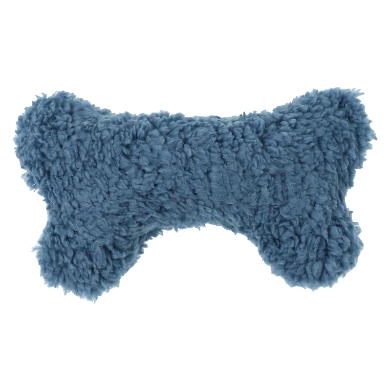 plush sherpa bone dog toy 8in