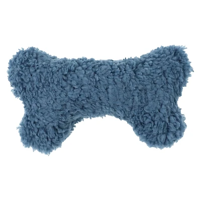 plush sherpa bone dog toy 8in