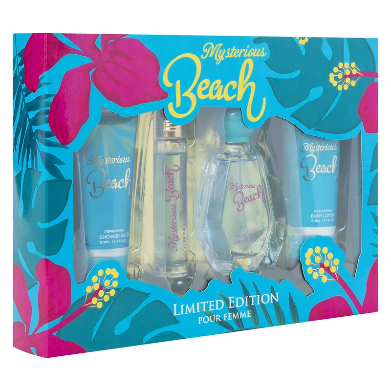 mysterious beach limited edition bath & body set 4-piece