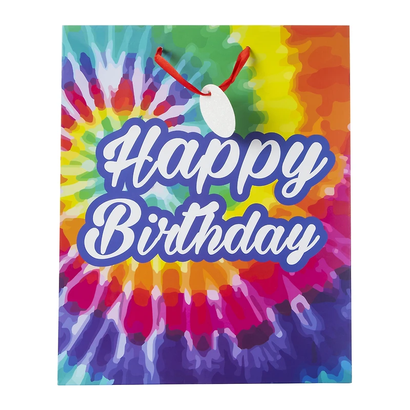 groovy birthday gift bag 12.75in x 10.37in