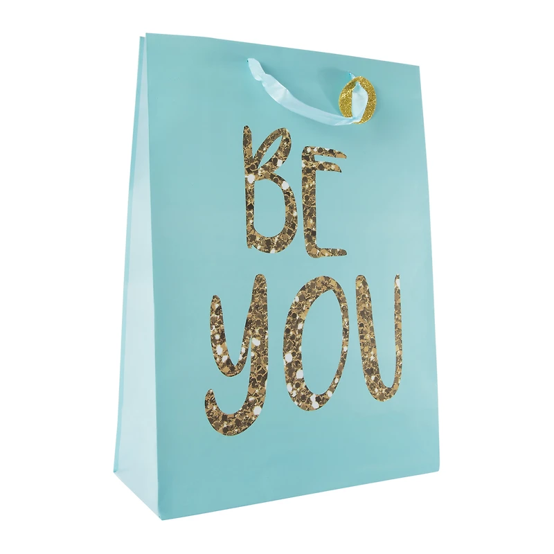 fun jumbo glitter gift bag 17.75in x 12.75in
