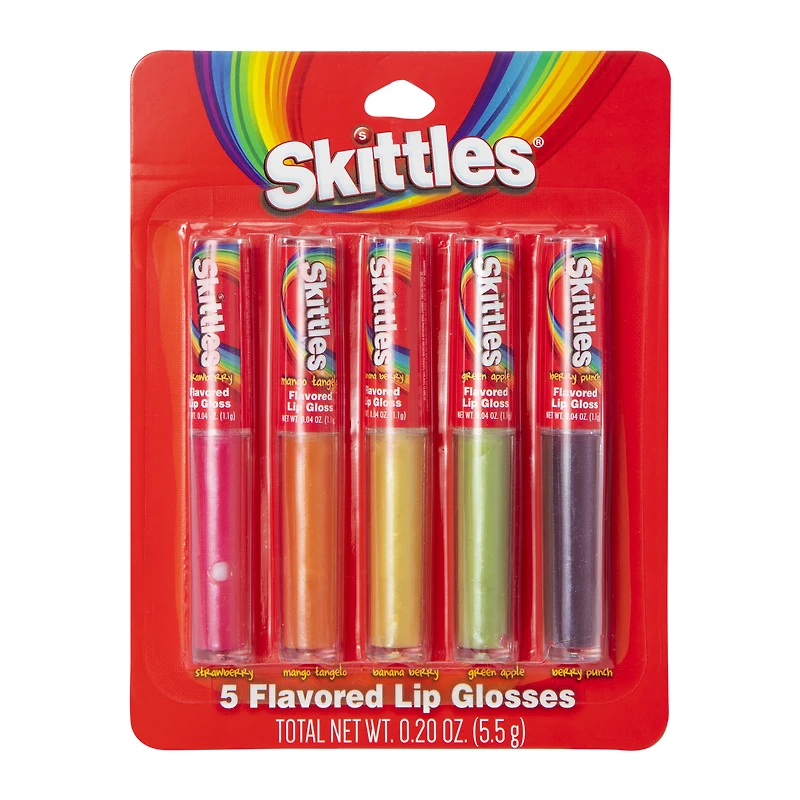 skittles® flavored lip gloss 5-pack