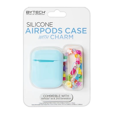 silicone AirPods® case with charm