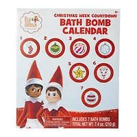 elf on the shelf® christmas week countdown bath bomb advent calendar 7-count