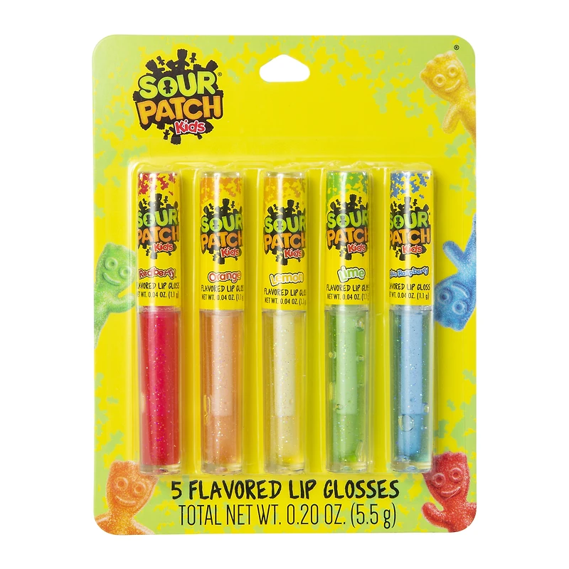 sour patch kids® flavored lip gloss 5-pack