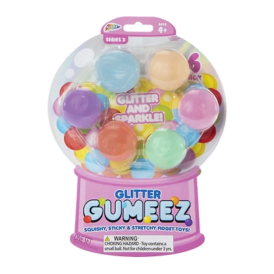 glow gumeez squishy fidget toys 6-pack