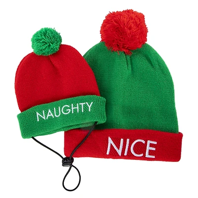 matching pet & owner fall beanie hats set - pumpkin spice