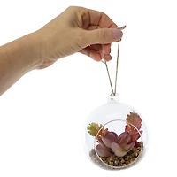 faux succulent terrarium