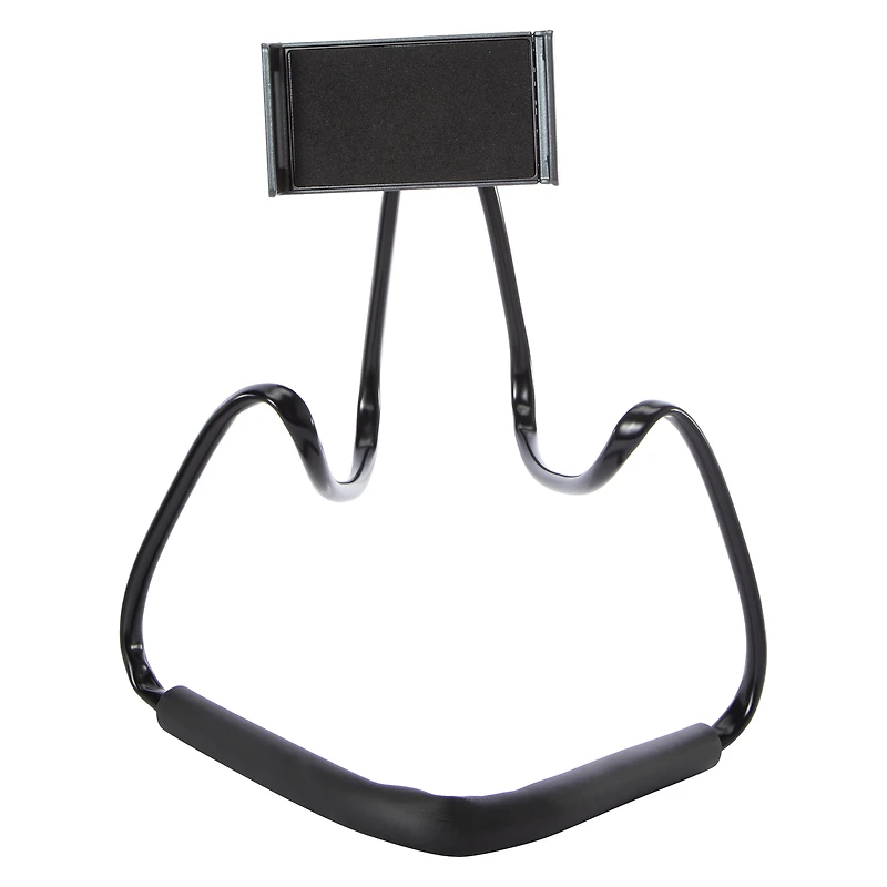 metallic hands-free neck mount for smart phones