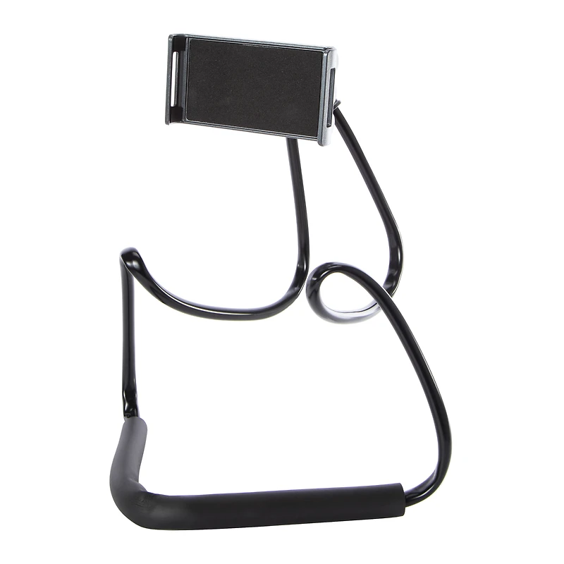 metallic hands-free neck mount for smart phones