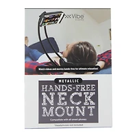 metallic hands-free neck mount for smart phones