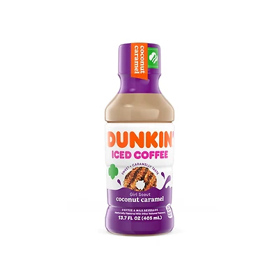 dunkin'® girl scout coconut caramel iced coffee 13.7oz