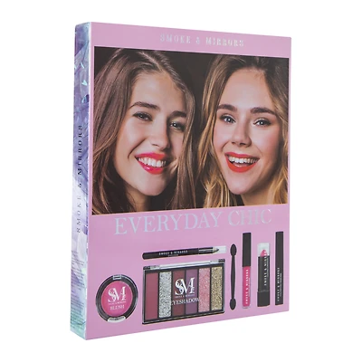 smoke & mirrors everyday chic makeup kit 7-piece
